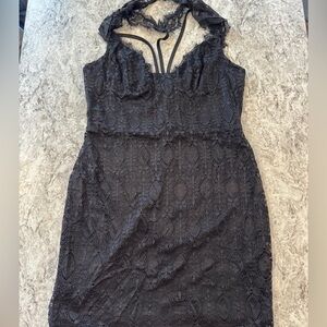 Fashion Nova Black Lace Dress 1XL
